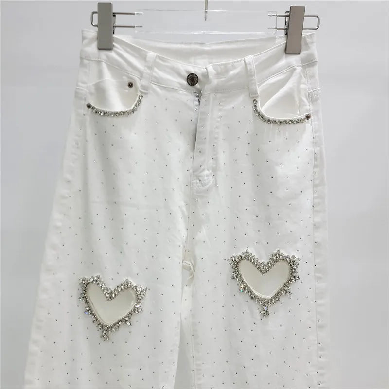 Boutique Wholesale 2024 Autumn New Fashionable Casual High Waist Loose Fit Slimming Versatile Wide Leg Women's Jeans