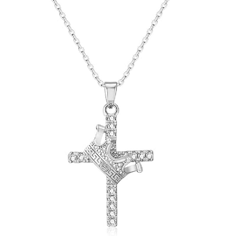 Niche Design New Cross Crown Necklace